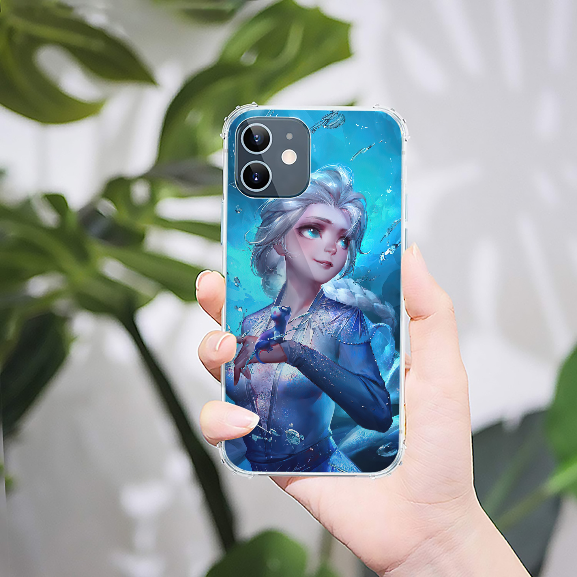 （画像用） アナと雪の女王 アンナ エルサ Frozen Anna Elsa 【iPhone 12シリーズ対応】透明スマホケース（クリアソフトケース）